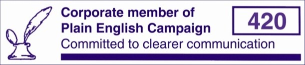 Plain English logo